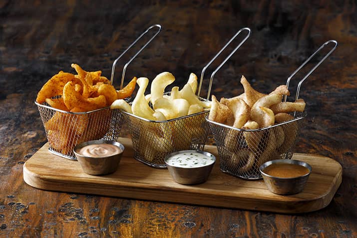 SIDEWINDERS™ Fries Crispy Fry flight